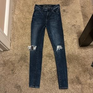 size 4 american eagles skinny jeans